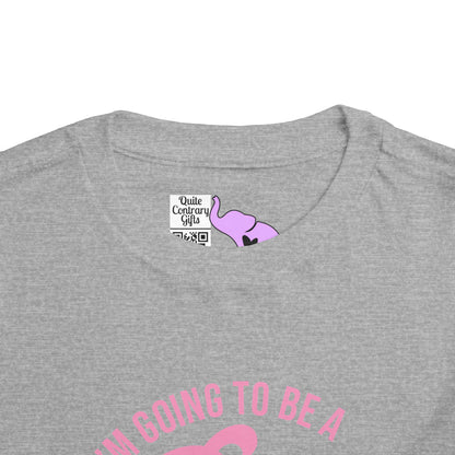 I'm Going To Be A Big Sister (Pink Script) Toddler Tee