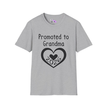 Promoted To Grandma 2026 Adult T-shirt