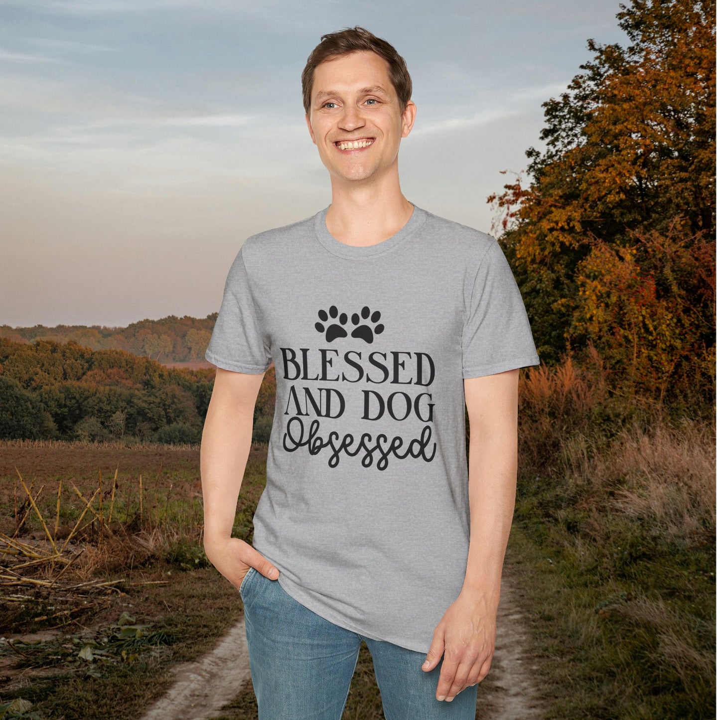 Blessed And Dog Obsessed Adult T-shirt