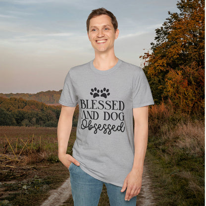 Blessed And Dog Obsessed Adult T-shirt
