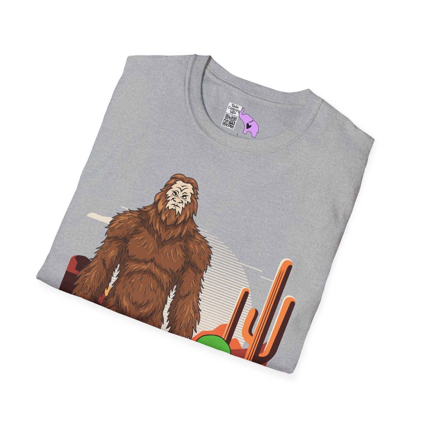 Bigfoot & Alien Adult T-shirt