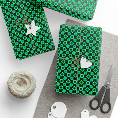 Clover Bloom Burst Wrapping Paper