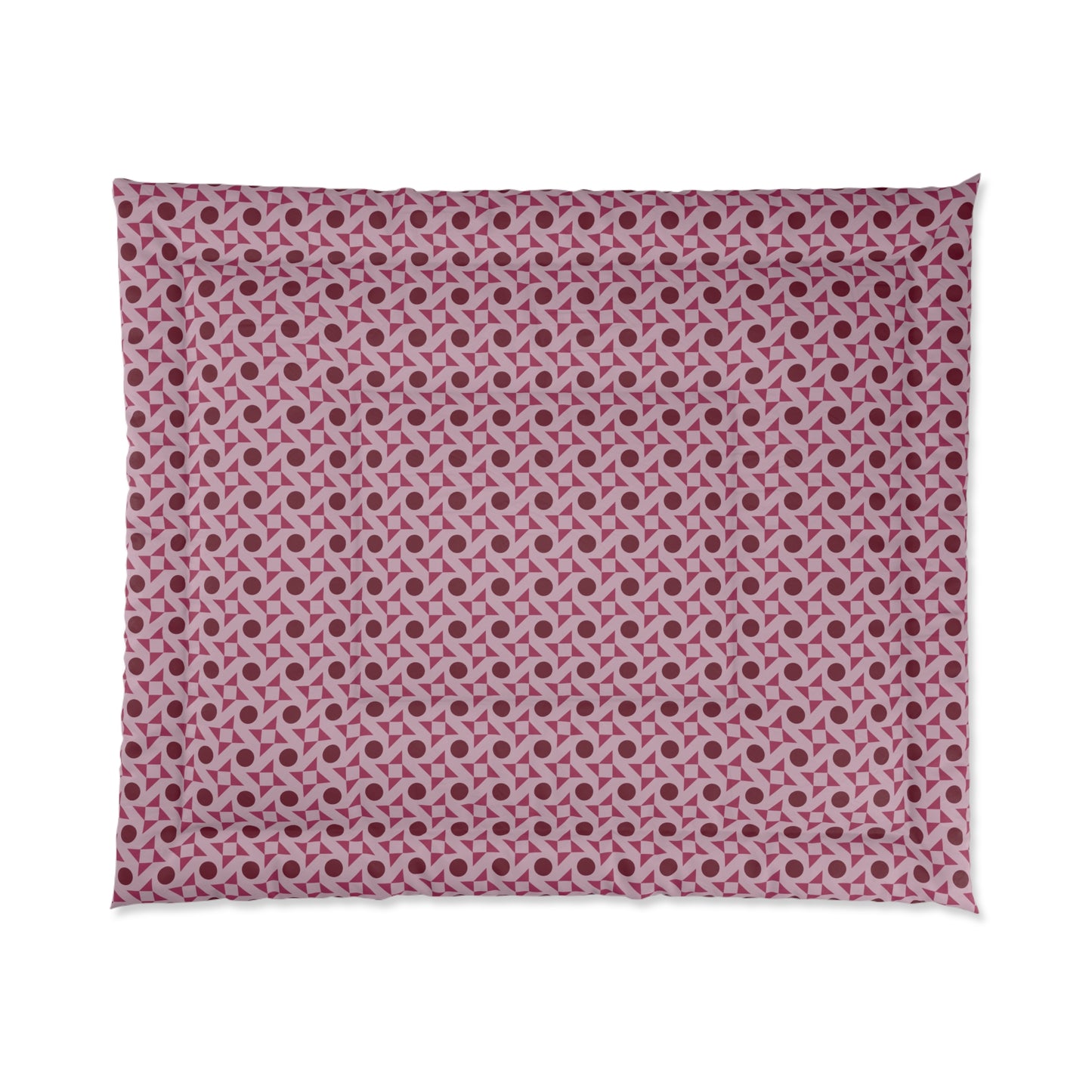 Crimson Pinwheels Basic Bedding Set