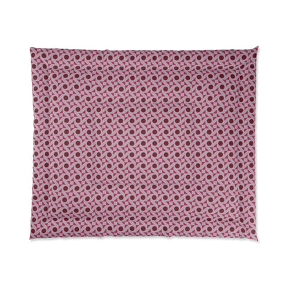 Crimson Pinwheels Basic Bedding Set