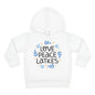 Hanukkah Love Peace Latkes Toddler Pullover Fleece Hoodie