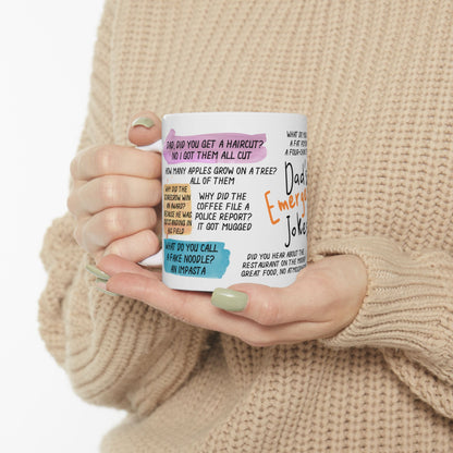 Dad's Emergency Jokes Ceramic Mug, (11oz, 15oz)