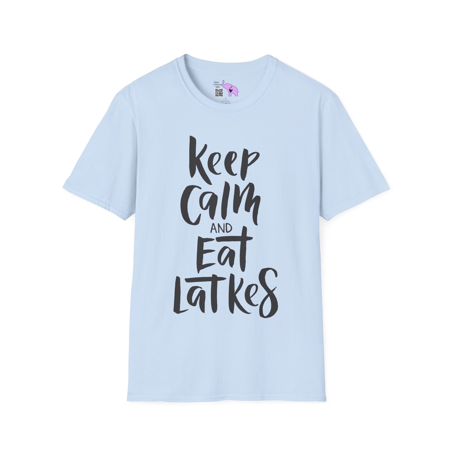 Keep Calm & Eat Latkes 2 Adult T-shirt