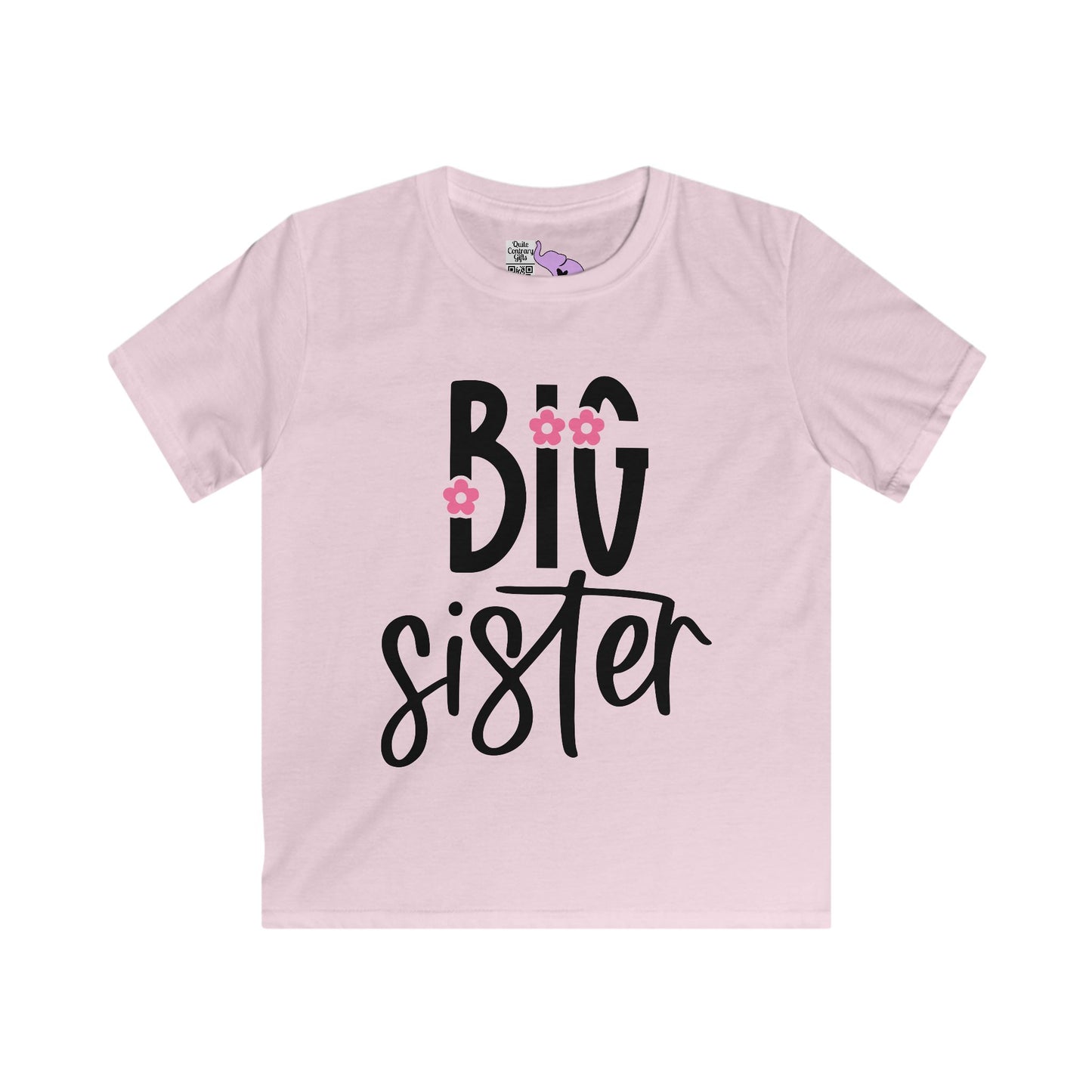 Big Sister (Pink Flower) Youth Softstyle Tee