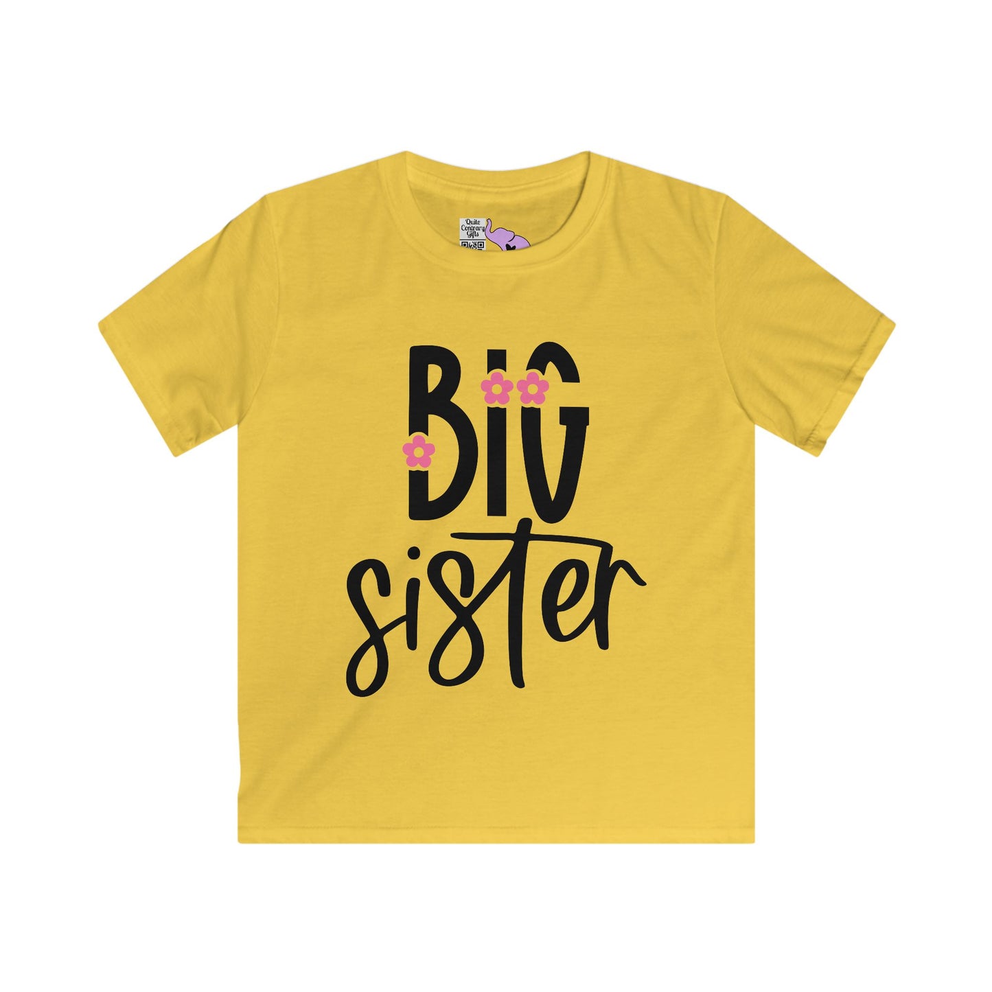 Big Sister (Pink Flower) Youth Softstyle Tee
