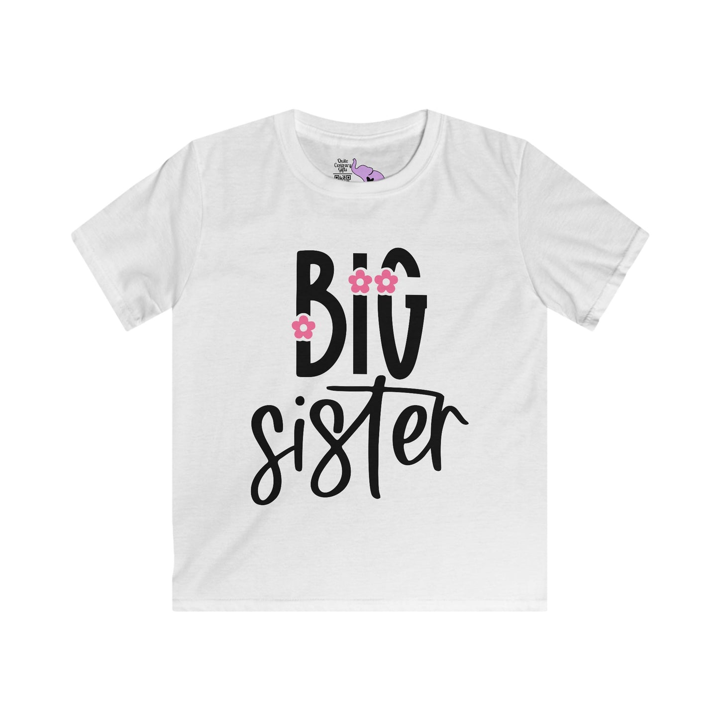 Big Sister (Pink Flower) Youth Softstyle Tee