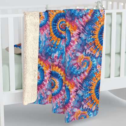 Trippy Taffy Sherpa Fleece Blanket