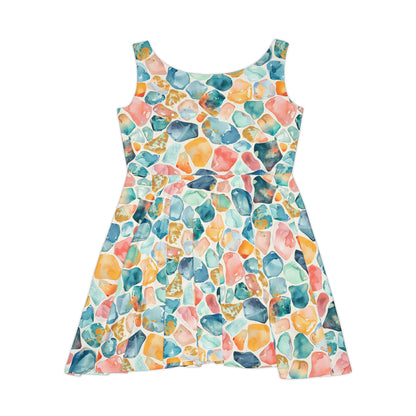 Ocean Pebble Drift Women's Skater Dress