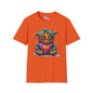 Patchwork Pumpkin Heart Adult T-shirt