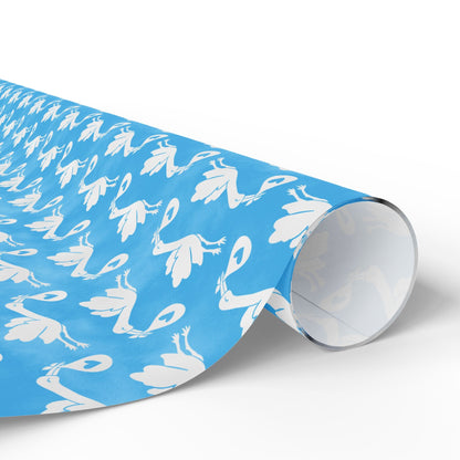 Blue Sky Baby Delivery Wrapping Paper
