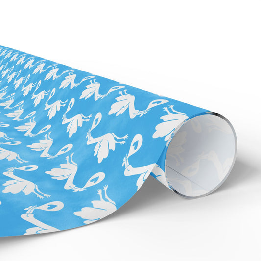 Blue Sky Baby Delivery Wrapping Paper