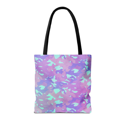 Lavender Mist Camo Canvas Tote Bag