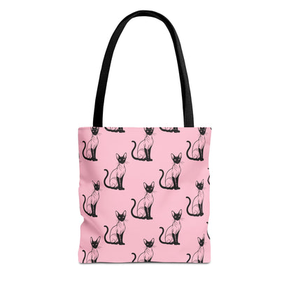Siamese Charm – Pink Whisper Canvas Tote Bag