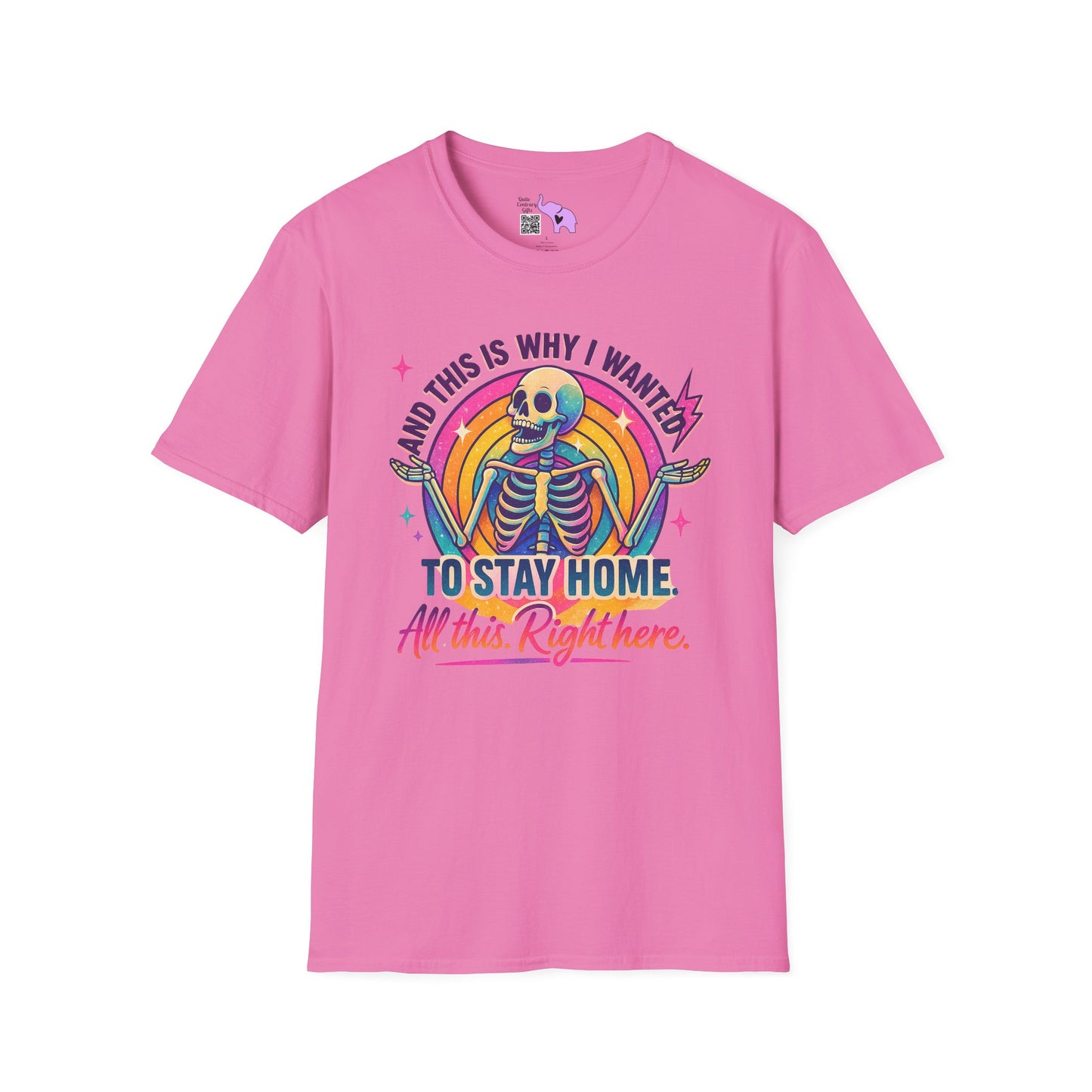 And This Is Why I Wanted To Stay Home All This Right Here Adult T-shirt