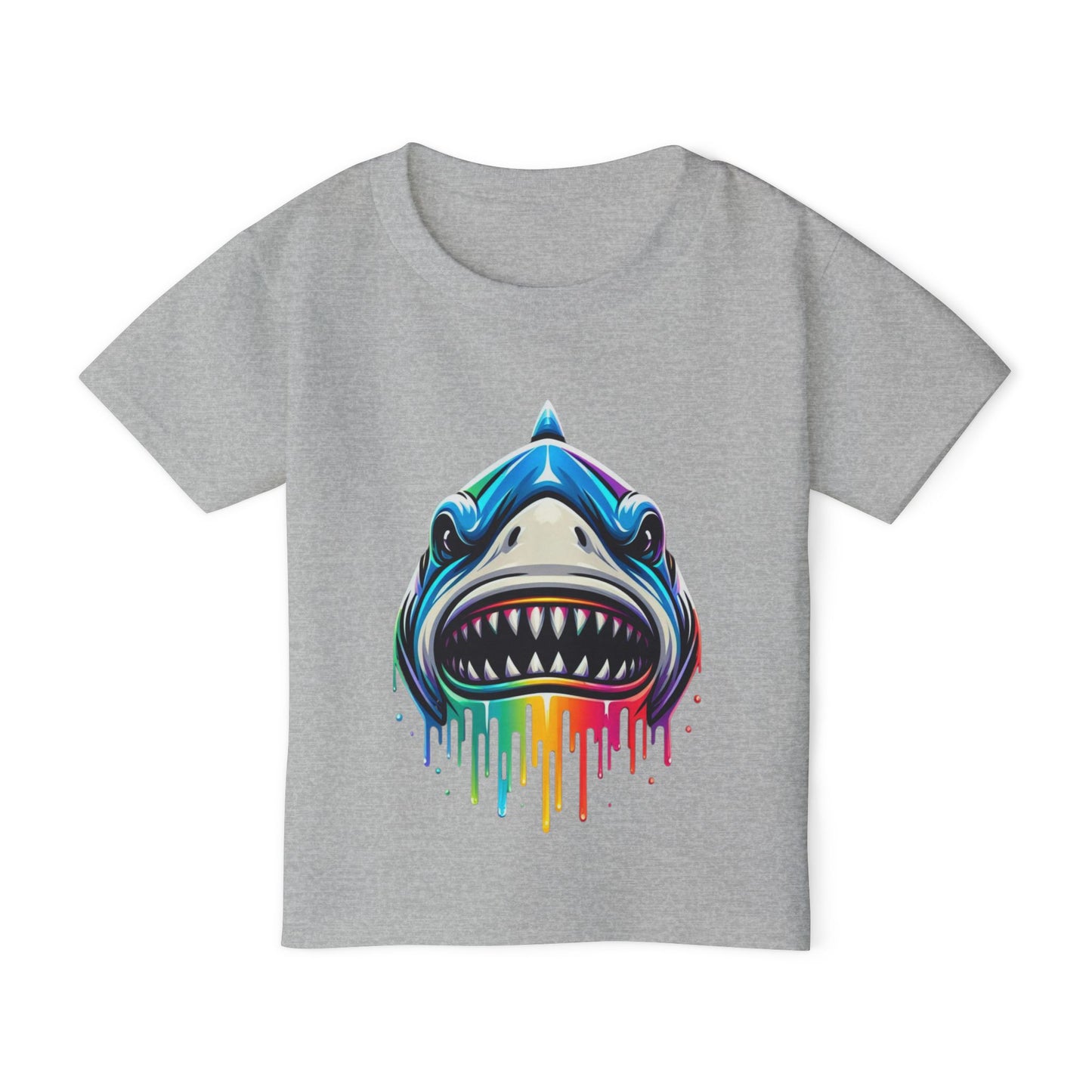 Colorful Shark Heavy Cotton™ Toddler T-shirt