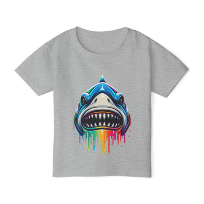 Colorful Shark Heavy Cotton™ Toddler T-shirt