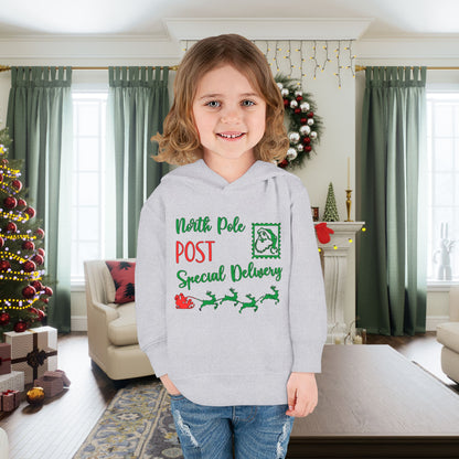 North Pole Post Special Delivery Toddler Pullover Fleece Hoodie