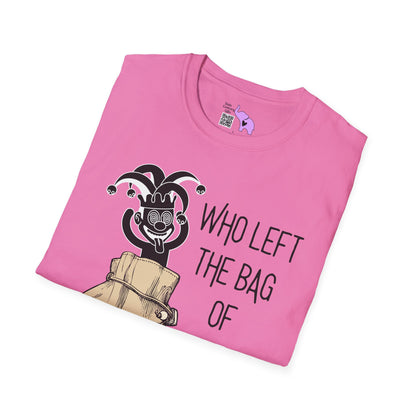 Who Left The Bag of Idiots Open Adult T-shirt