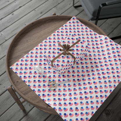 Hearts of Freedom Wrapping Paper