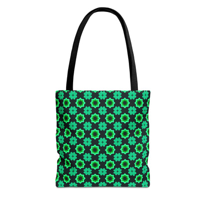 Clover Bloom Burst Canvas Tote Bag