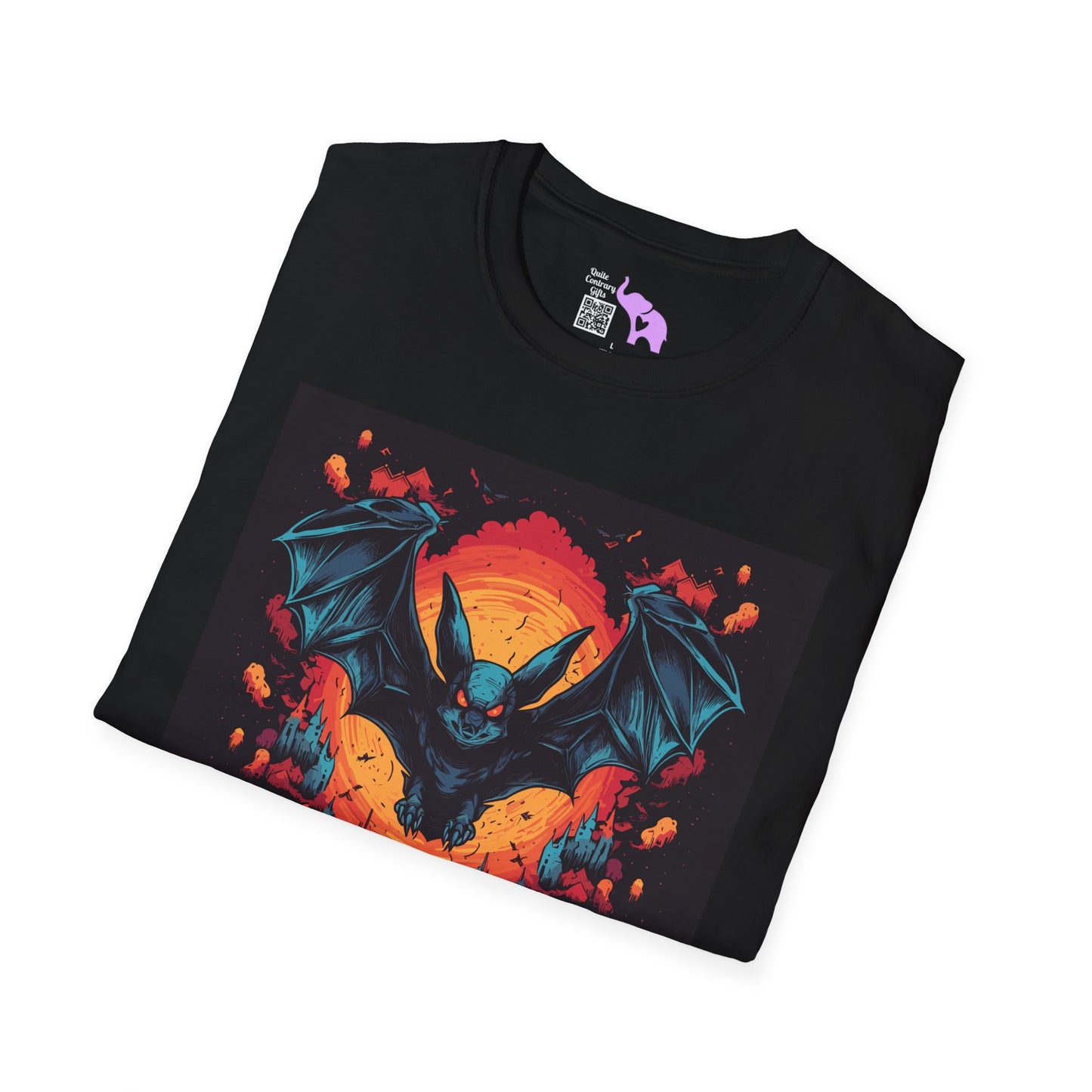 Creepy Bats Over Moon 7 T-shirt