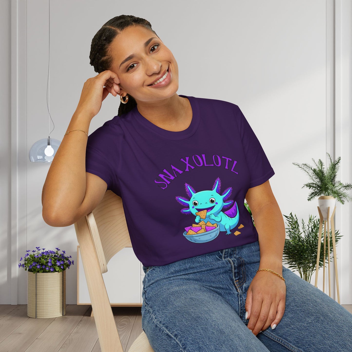 Snaxolotl Adult T-shirt
