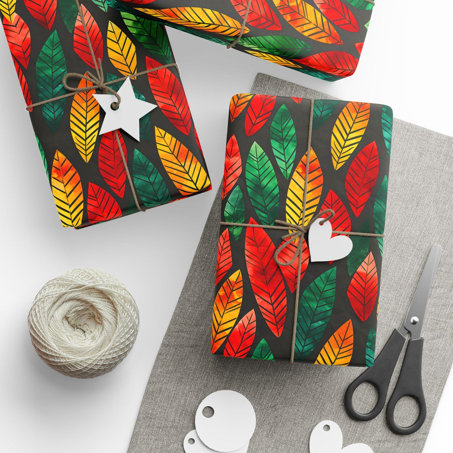Festival Fire Kwanzaa Wrapping Paper