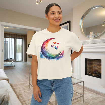 Moon in Love Women's Boxy Tee