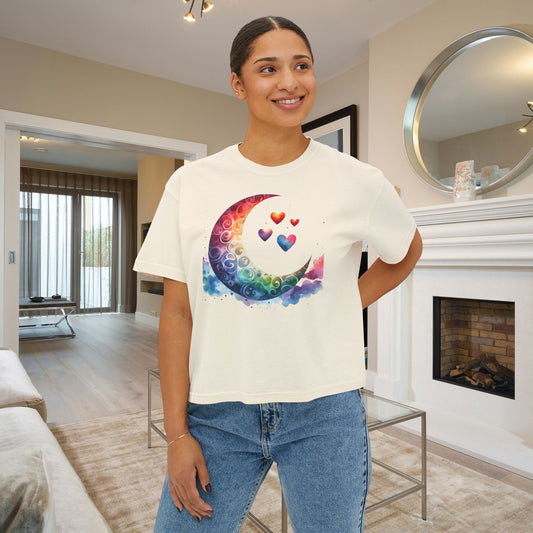 Moon in Love Women's Boxy Tee
