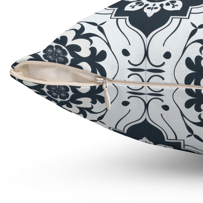 Lisbon Noir Throw Pillow