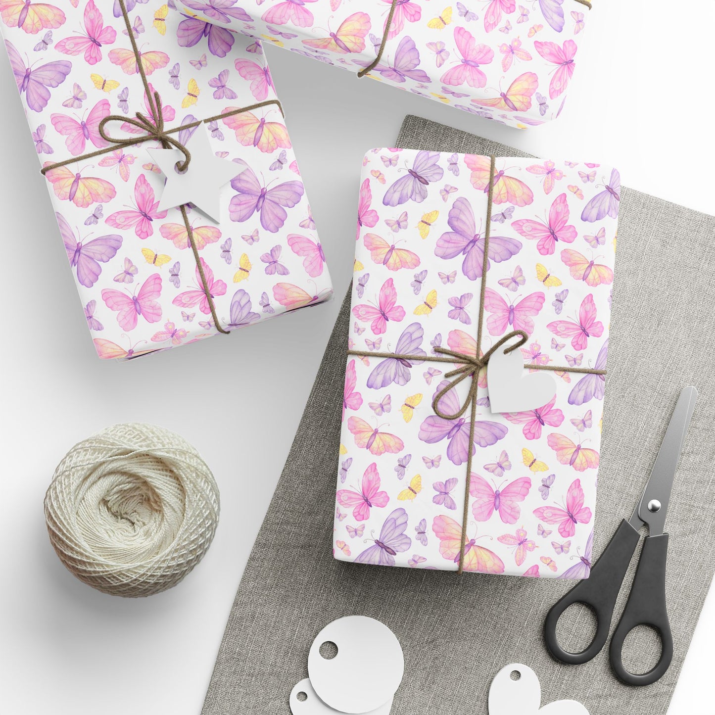 Pastel Butterfly Dreams Wrapping Paper