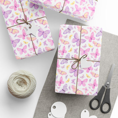 Pastel Butterfly Dreams Wrapping Paper