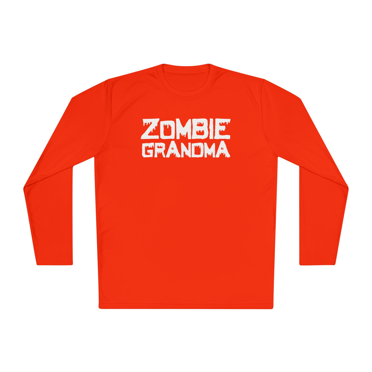 ""Zombie Grandma Adult Long Sleeve Tee