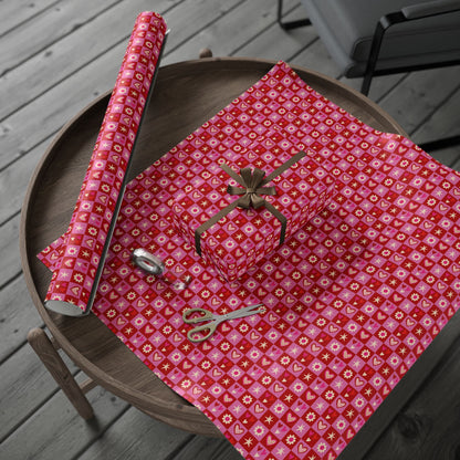 Valentine Toss Wrapping Paper