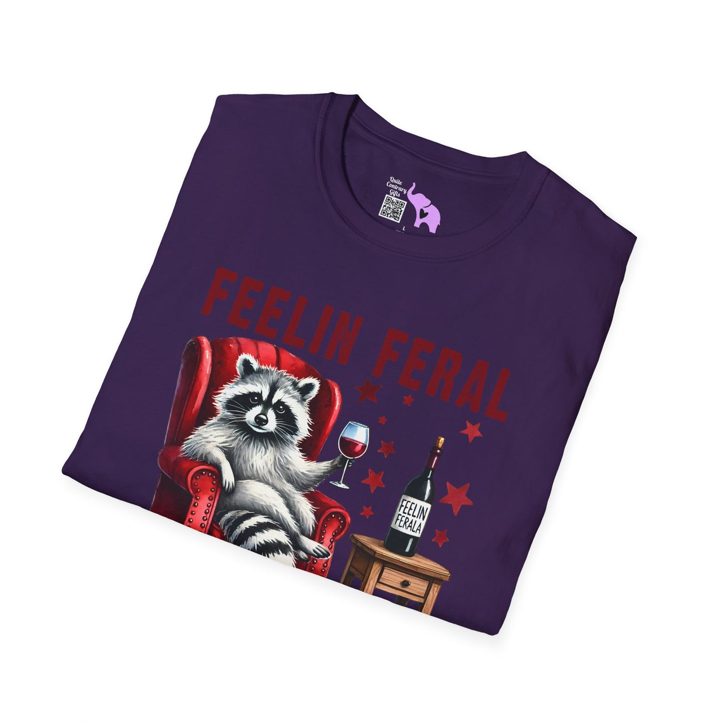 Feelin Feral (Wine) Adult T-shirt