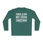 Santa Claus Hot Cocoa Christmas Adult Long Sleeve Tee