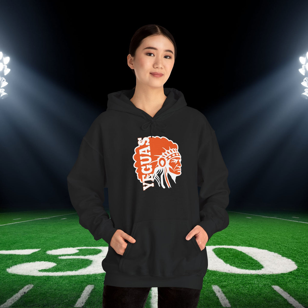 Somerville Yeguas Mascot Adult Heavy Blend™ Hooded Sweatshirt