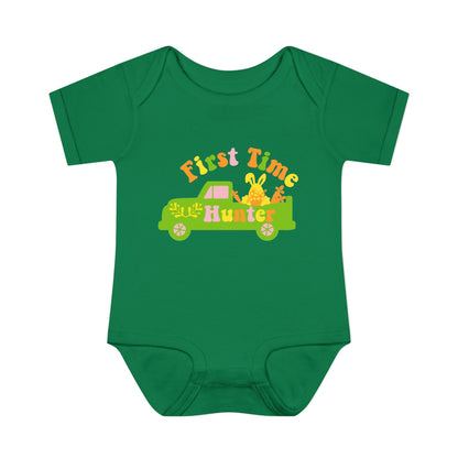 First Time Hunter (Easter) Infant Baby Rib Bodysuit