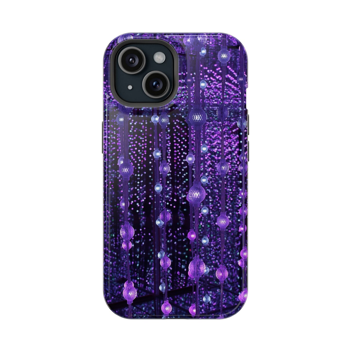 Purple Raindrops MagSafe® Compatible Tough Case for iPhone
