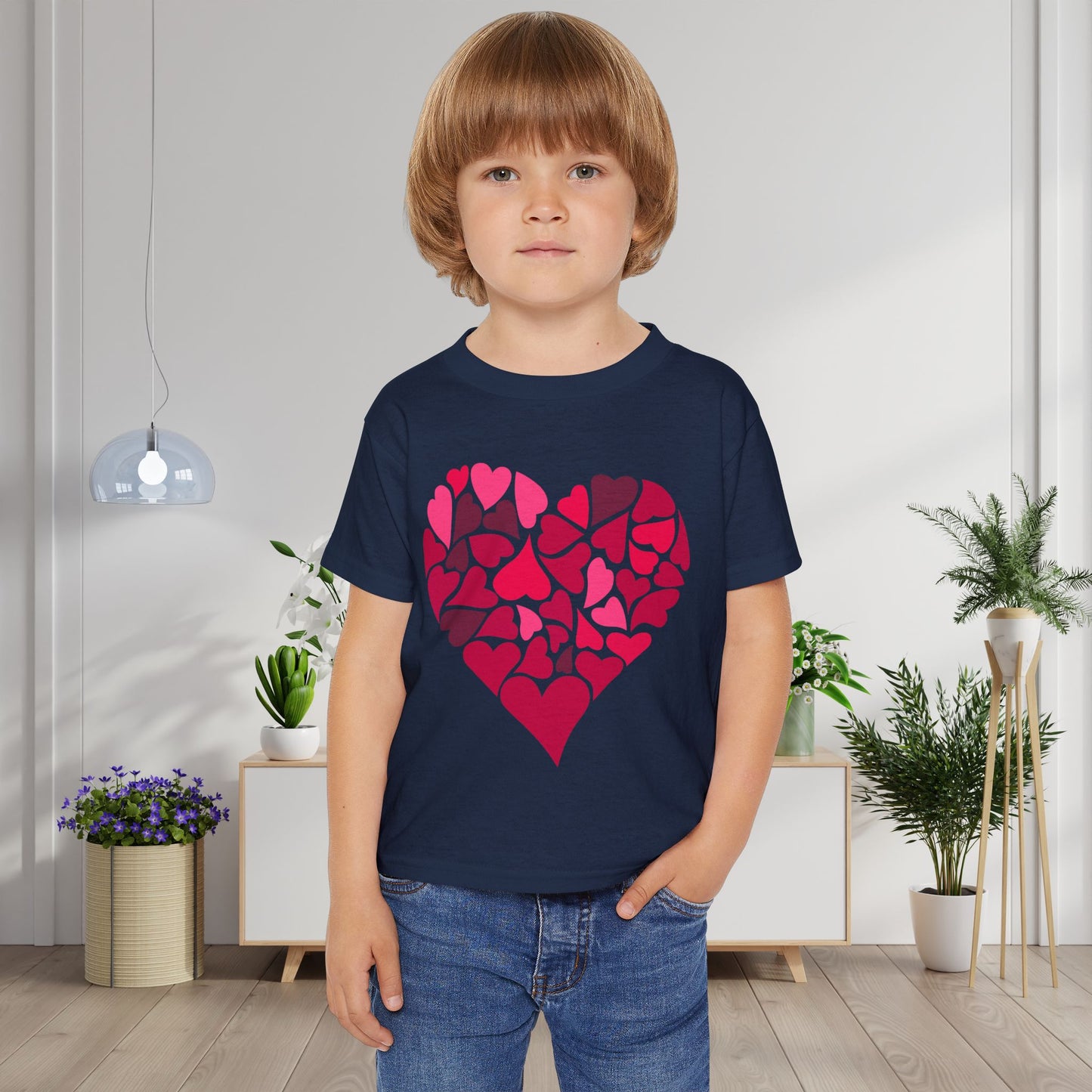 Hearts Within A Heart Heavy Cotton™ Toddler T-shirt