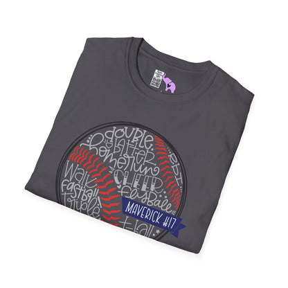 Personalized T-Ball Cheer Team Adult T-shirt