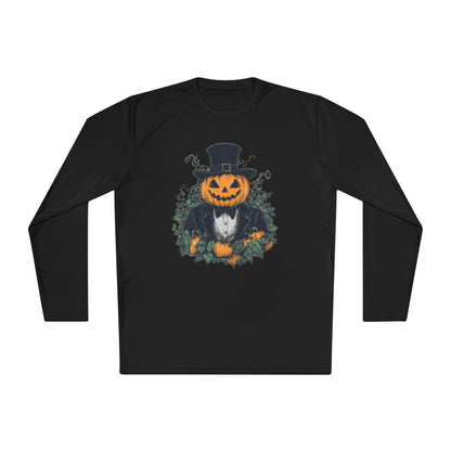 Halloween Pumpkin Man Adult Long Sleeve Tee