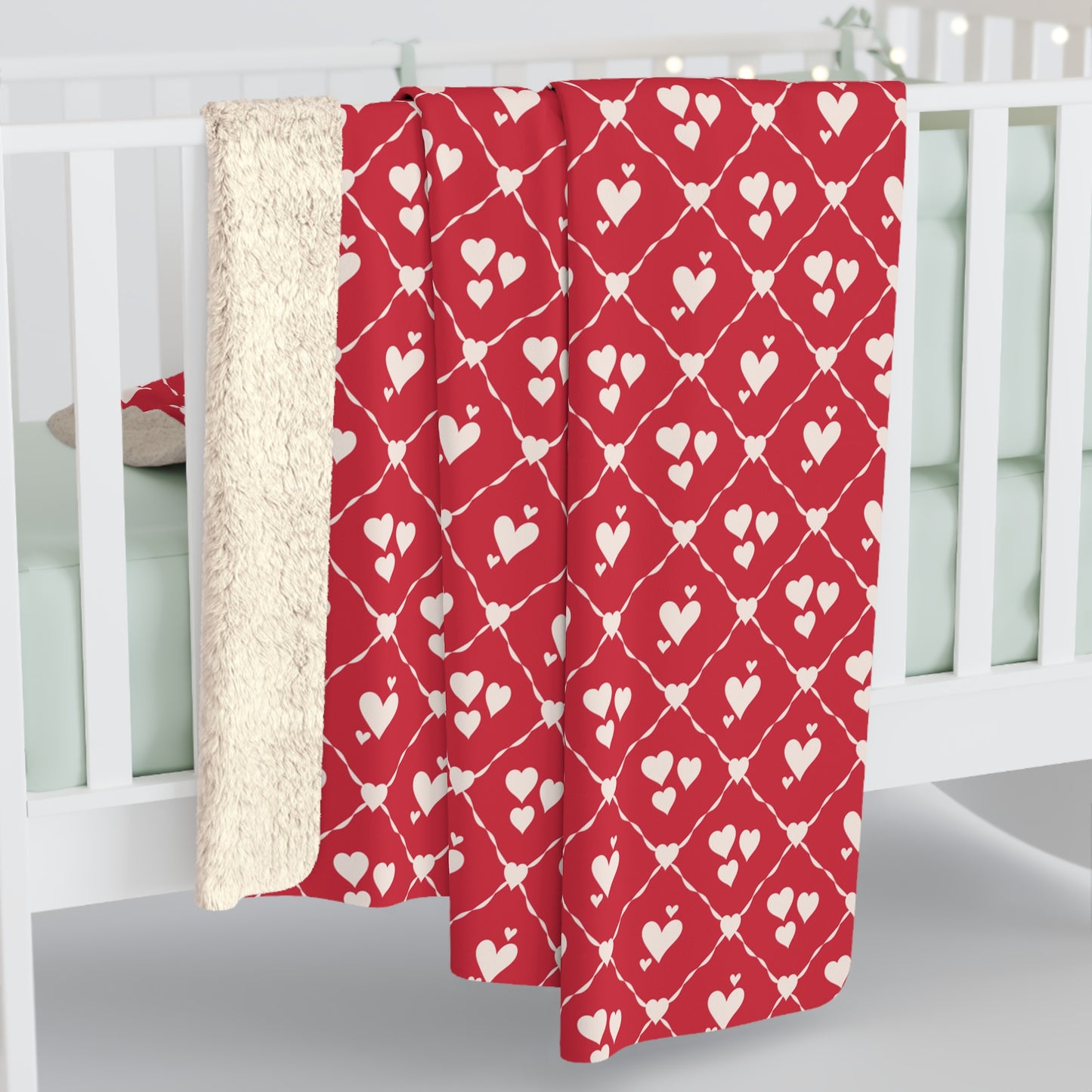 Sweetheart Trellis Fleece Blanket