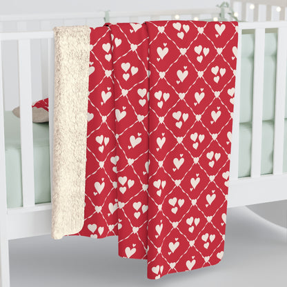 Sweetheart Trellis Fleece Blanket