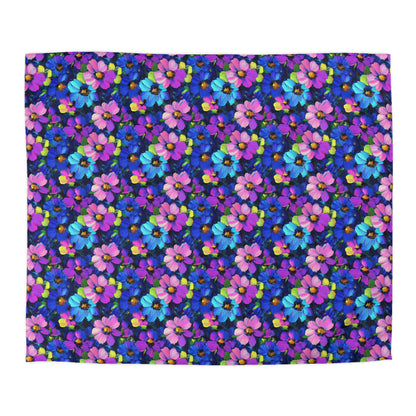 Watercolor Daisies Microfiber Duvet Cover