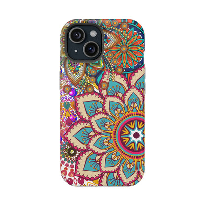 Colorful Mandala MagSafe® Compatible Tough Case for iPhone